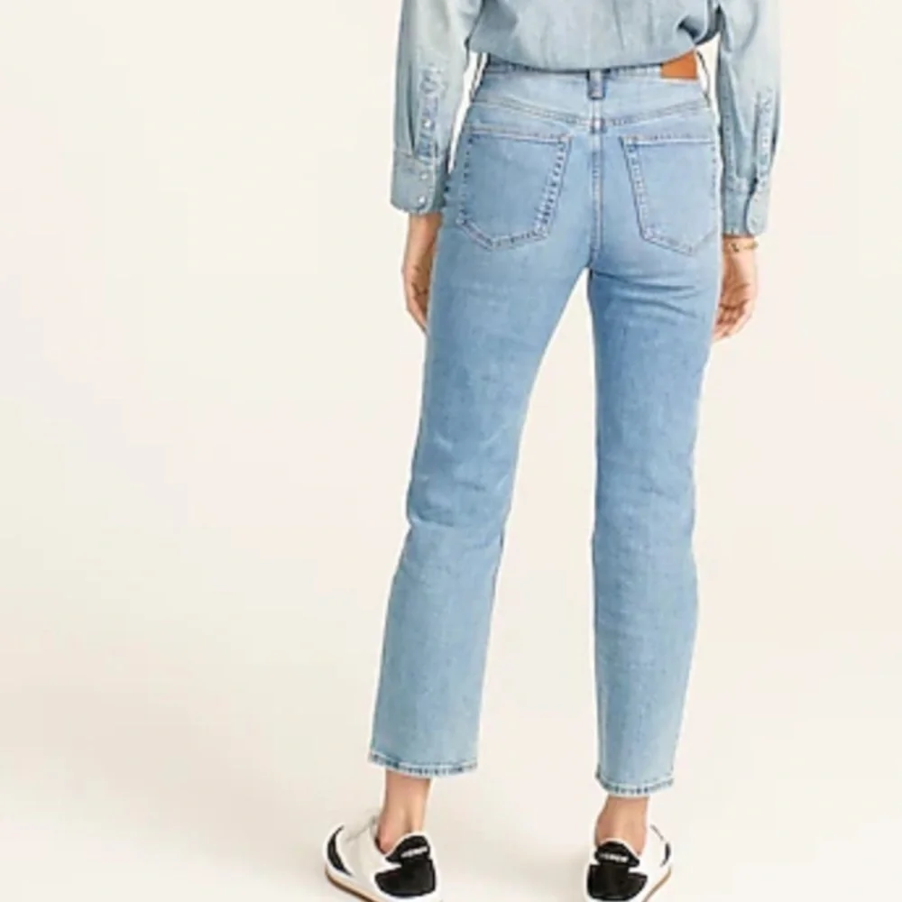 J crew high rise ‘90s classic straight jeans scuttle wash